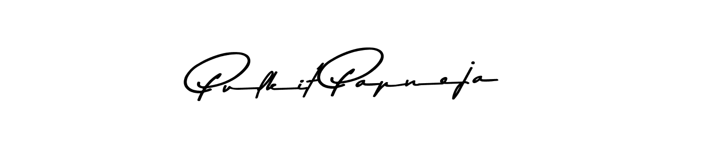 Asem Kandis PERSONAL USE is a professional signature style that is perfect for those who want to add a touch of class to their signature. It is also a great choice for those who want to make their signature more unique. Get Pulkit Papneja name to fancy signature for free. Pulkit Papneja signature style 9 images and pictures png