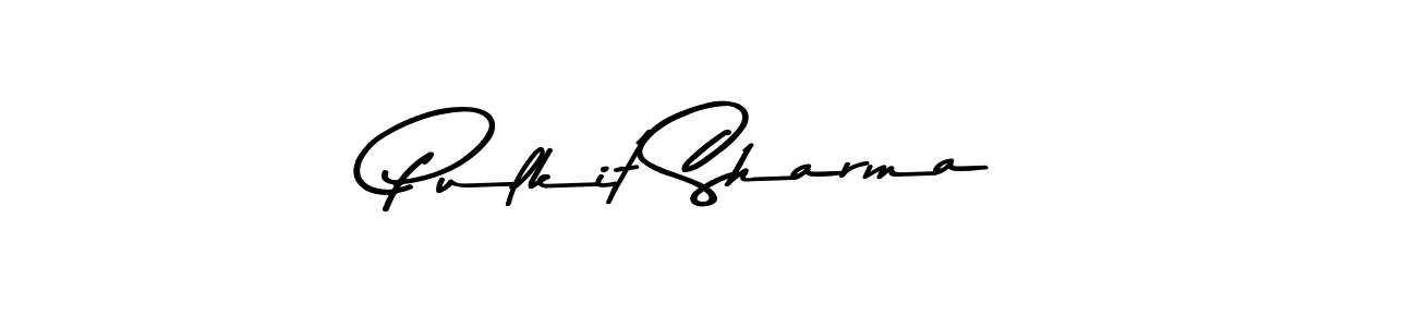 Design your own signature with our free online signature maker. With this signature software, you can create a handwritten (Asem Kandis PERSONAL USE) signature for name Pulkit Sharma. Pulkit Sharma signature style 9 images and pictures png