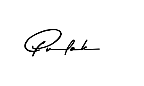 Design your own signature with our free online signature maker. With this signature software, you can create a handwritten (Asem Kandis PERSONAL USE) signature for name Pulok. Pulok signature style 9 images and pictures png