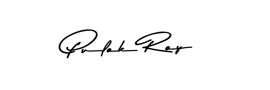 How to make Pulok Roy name signature. Use Asem Kandis PERSONAL USE style for creating short signs online. This is the latest handwritten sign. Pulok Roy signature style 9 images and pictures png