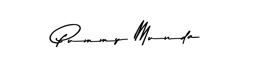 Also You can easily find your signature by using the search form. We will create Pummy Munda name handwritten signature images for you free of cost using Asem Kandis PERSONAL USE sign style. Pummy Munda signature style 9 images and pictures png
