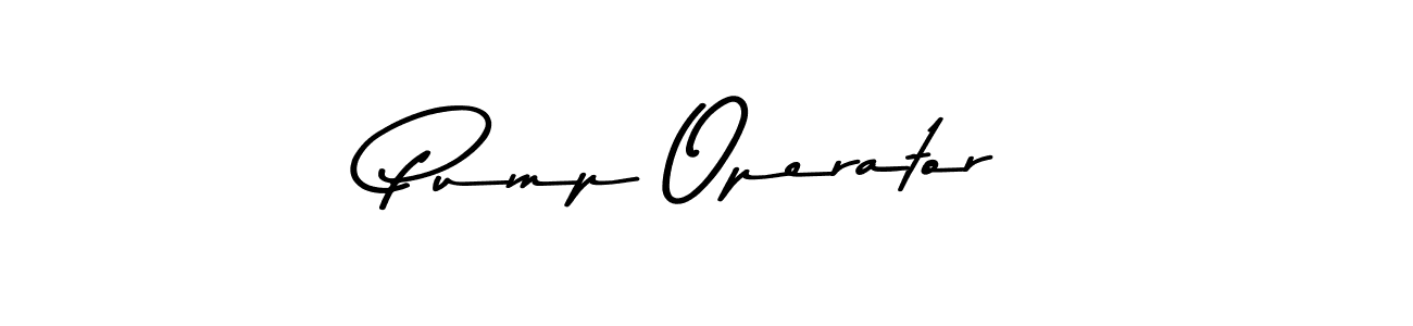 Asem Kandis PERSONAL USE is a professional signature style that is perfect for those who want to add a touch of class to their signature. It is also a great choice for those who want to make their signature more unique. Get Pump Operator name to fancy signature for free. Pump Operator signature style 9 images and pictures png