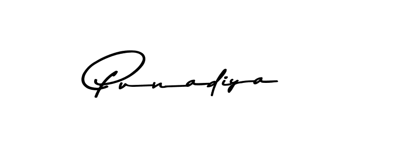 Also we have Punadiya name is the best signature style. Create professional handwritten signature collection using Asem Kandis PERSONAL USE autograph style. Punadiya signature style 9 images and pictures png