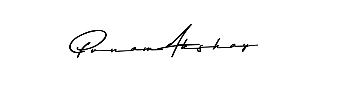 How to make Punam Akshay signature? Asem Kandis PERSONAL USE is a professional autograph style. Create handwritten signature for Punam Akshay name. Punam Akshay signature style 9 images and pictures png