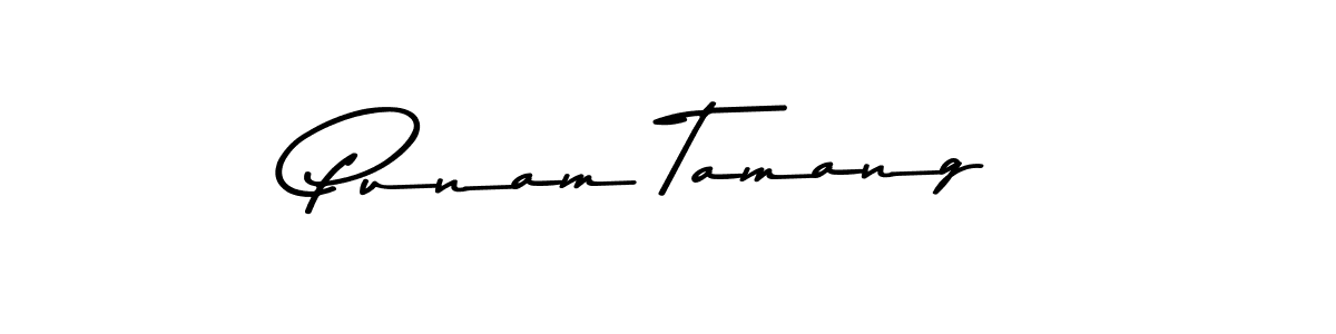 Asem Kandis PERSONAL USE is a professional signature style that is perfect for those who want to add a touch of class to their signature. It is also a great choice for those who want to make their signature more unique. Get Punam Tamang name to fancy signature for free. Punam Tamang signature style 9 images and pictures png