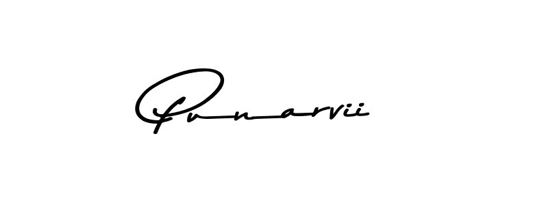 How to make Punarvii signature? Asem Kandis PERSONAL USE is a professional autograph style. Create handwritten signature for Punarvii name. Punarvii signature style 9 images and pictures png