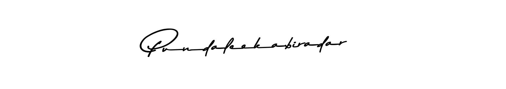 Create a beautiful signature design for name Pundaleekabiradar. With this signature (Asem Kandis PERSONAL USE) fonts, you can make a handwritten signature for free. Pundaleekabiradar signature style 9 images and pictures png