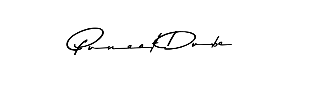Design your own signature with our free online signature maker. With this signature software, you can create a handwritten (Asem Kandis PERSONAL USE) signature for name Puneet Dube. Puneet Dube signature style 9 images and pictures png