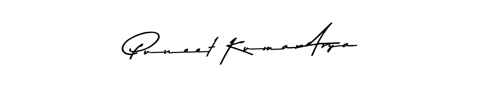 Asem Kandis PERSONAL USE is a professional signature style that is perfect for those who want to add a touch of class to their signature. It is also a great choice for those who want to make their signature more unique. Get Puneet Kumar Arya name to fancy signature for free. Puneet Kumar Arya signature style 9 images and pictures png
