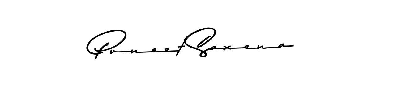 Design your own signature with our free online signature maker. With this signature software, you can create a handwritten (Asem Kandis PERSONAL USE) signature for name Puneet Saxena. Puneet Saxena signature style 9 images and pictures png