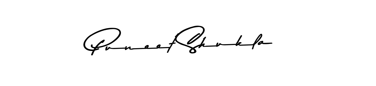 Use a signature maker to create a handwritten signature online. With this signature software, you can design (Asem Kandis PERSONAL USE) your own signature for name Puneet Shukla. Puneet Shukla signature style 9 images and pictures png