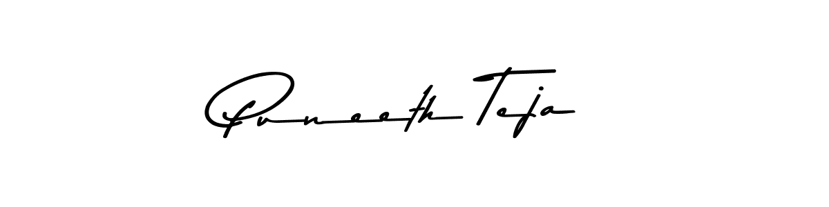 This is the best signature style for the Puneeth Teja name. Also you like these signature font (Asem Kandis PERSONAL USE). Mix name signature. Puneeth Teja signature style 9 images and pictures png