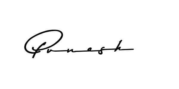How to make Punesh signature? Asem Kandis PERSONAL USE is a professional autograph style. Create handwritten signature for Punesh name. Punesh signature style 9 images and pictures png