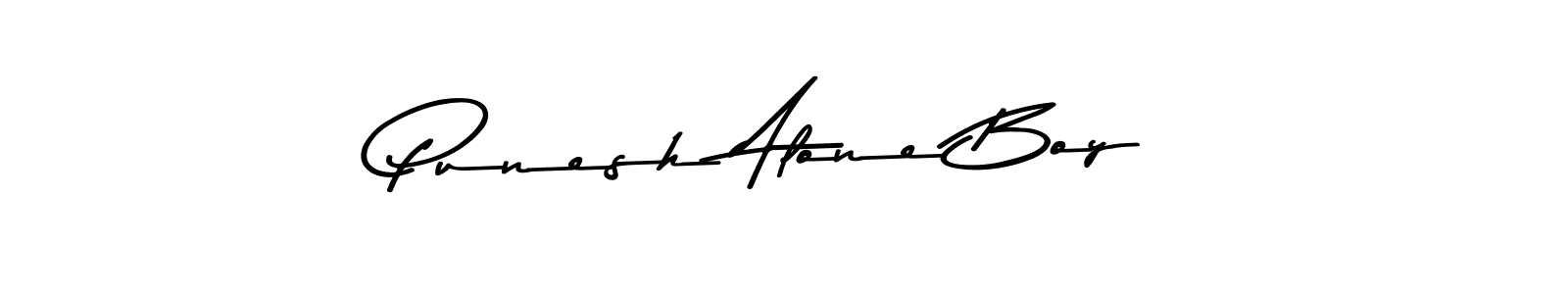 Design your own signature with our free online signature maker. With this signature software, you can create a handwritten (Asem Kandis PERSONAL USE) signature for name Punesh Alone Boy. Punesh Alone Boy signature style 9 images and pictures png