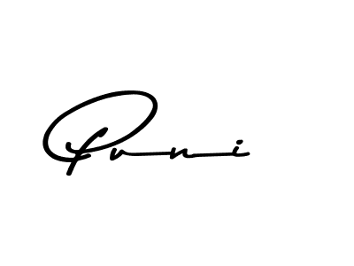 Design your own signature with our free online signature maker. With this signature software, you can create a handwritten (Asem Kandis PERSONAL USE) signature for name Puni. Puni signature style 9 images and pictures png
