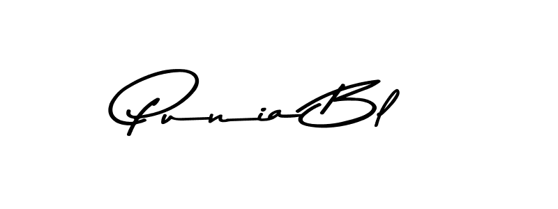 Punia Bl stylish signature style. Best Handwritten Sign (Asem Kandis PERSONAL USE) for my name. Handwritten Signature Collection Ideas for my name Punia Bl. Punia Bl signature style 9 images and pictures png