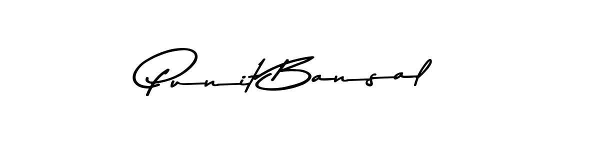 Punit Bansal stylish signature style. Best Handwritten Sign (Asem Kandis PERSONAL USE) for my name. Handwritten Signature Collection Ideas for my name Punit Bansal. Punit Bansal signature style 9 images and pictures png