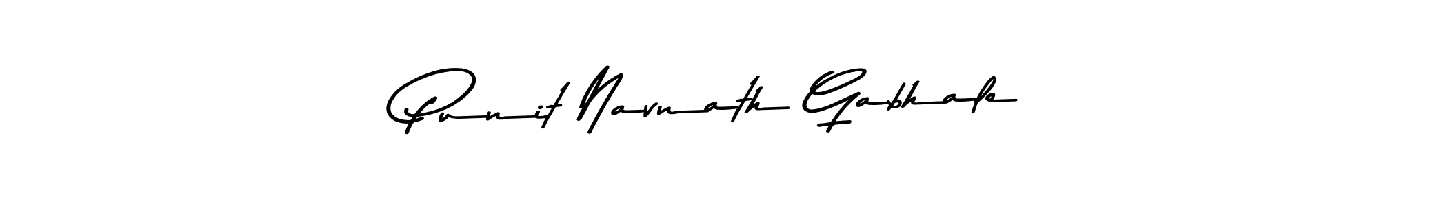 Design your own signature with our free online signature maker. With this signature software, you can create a handwritten (Asem Kandis PERSONAL USE) signature for name Punit Navnath Gabhale. Punit Navnath Gabhale signature style 9 images and pictures png