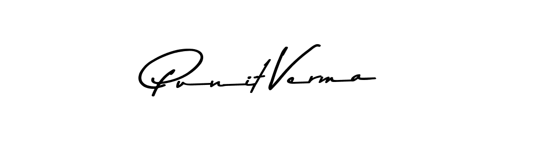 Use a signature maker to create a handwritten signature online. With this signature software, you can design (Asem Kandis PERSONAL USE) your own signature for name Punit Verma. Punit Verma signature style 9 images and pictures png