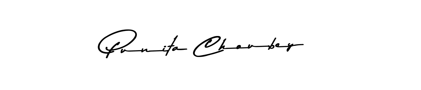 How to make Punita Choubey name signature. Use Asem Kandis PERSONAL USE style for creating short signs online. This is the latest handwritten sign. Punita Choubey signature style 9 images and pictures png