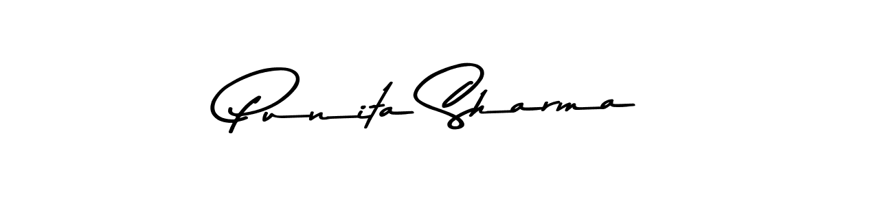 Similarly Asem Kandis PERSONAL USE is the best handwritten signature design. Signature creator online .You can use it as an online autograph creator for name Punita Sharma. Punita Sharma signature style 9 images and pictures png