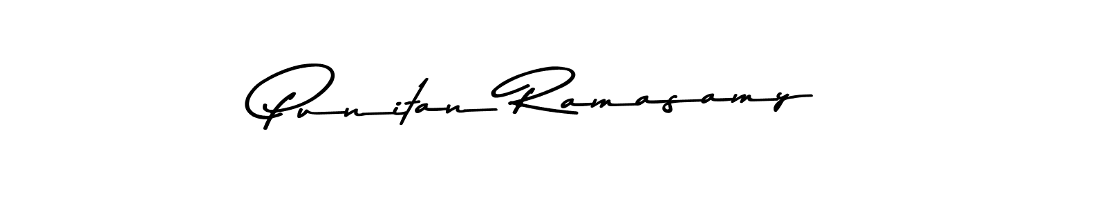 Punitan Ramasamy stylish signature style. Best Handwritten Sign (Asem Kandis PERSONAL USE) for my name. Handwritten Signature Collection Ideas for my name Punitan Ramasamy. Punitan Ramasamy signature style 9 images and pictures png