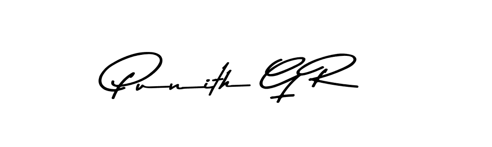 Use a signature maker to create a handwritten signature online. With this signature software, you can design (Asem Kandis PERSONAL USE) your own signature for name Punith G R. Punith G R signature style 9 images and pictures png