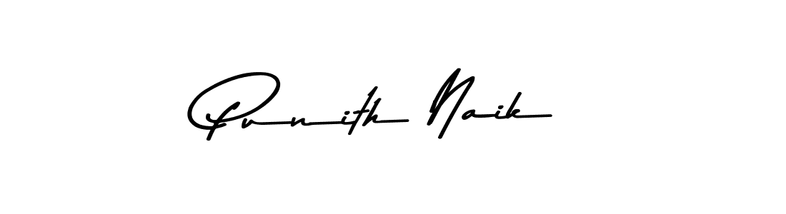 Punith Naik stylish signature style. Best Handwritten Sign (Asem Kandis PERSONAL USE) for my name. Handwritten Signature Collection Ideas for my name Punith Naik. Punith Naik signature style 9 images and pictures png