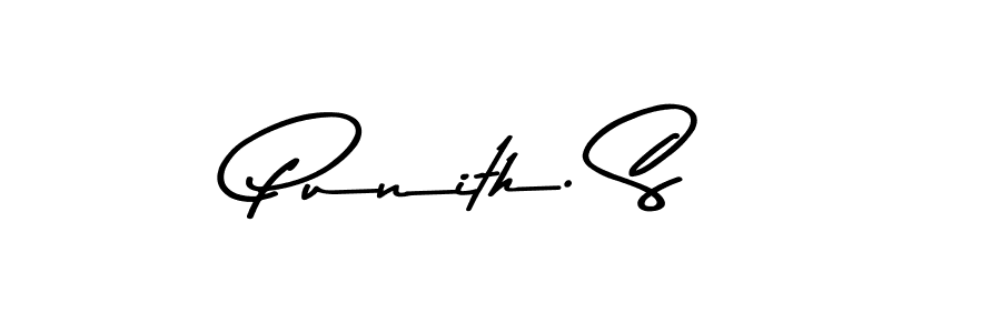 Use a signature maker to create a handwritten signature online. With this signature software, you can design (Asem Kandis PERSONAL USE) your own signature for name Punith. S. Punith. S signature style 9 images and pictures png