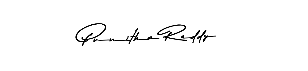 Design your own signature with our free online signature maker. With this signature software, you can create a handwritten (Asem Kandis PERSONAL USE) signature for name Punitha Reddy. Punitha Reddy signature style 9 images and pictures png