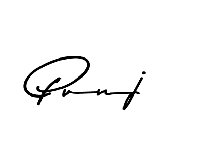 How to make Punj name signature. Use Asem Kandis PERSONAL USE style for creating short signs online. This is the latest handwritten sign. Punj signature style 9 images and pictures png