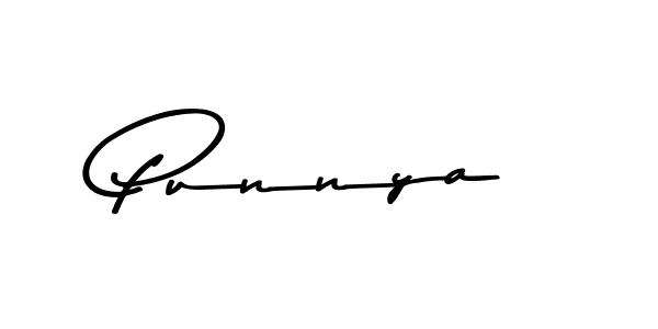 Create a beautiful signature design for name Punnya. With this signature (Asem Kandis PERSONAL USE) fonts, you can make a handwritten signature for free. Punnya signature style 9 images and pictures png