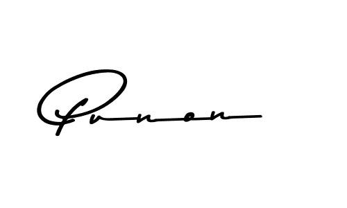 Use a signature maker to create a handwritten signature online. With this signature software, you can design (Asem Kandis PERSONAL USE) your own signature for name Punon. Punon signature style 9 images and pictures png