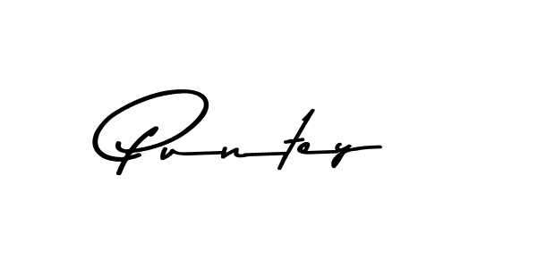How to make Puntey name signature. Use Asem Kandis PERSONAL USE style for creating short signs online. This is the latest handwritten sign. Puntey signature style 9 images and pictures png