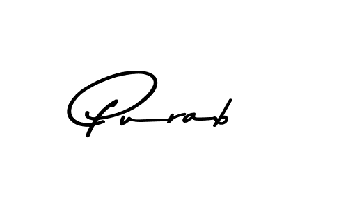 Also we have Purab name is the best signature style. Create professional handwritten signature collection using Asem Kandis PERSONAL USE autograph style. Purab signature style 9 images and pictures png