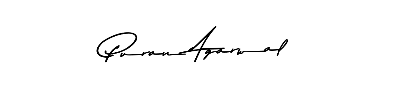 Make a beautiful signature design for name Puran Agarwal. Use this online signature maker to create a handwritten signature for free. Puran Agarwal signature style 9 images and pictures png