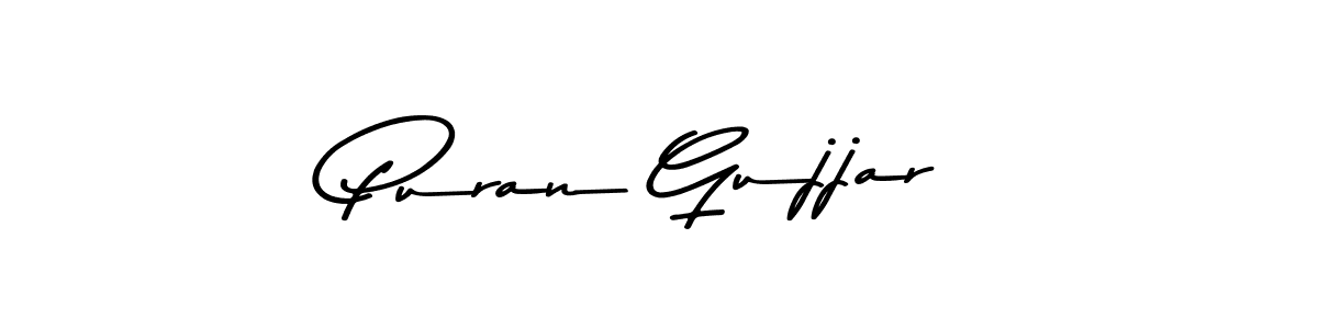 Also we have Puran Gujjar name is the best signature style. Create professional handwritten signature collection using Asem Kandis PERSONAL USE autograph style. Puran Gujjar signature style 9 images and pictures png