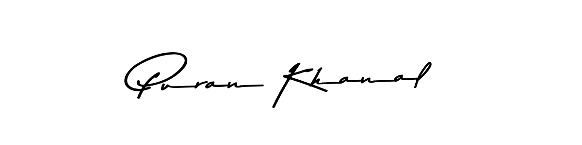 Puran Khanal stylish signature style. Best Handwritten Sign (Asem Kandis PERSONAL USE) for my name. Handwritten Signature Collection Ideas for my name Puran Khanal. Puran Khanal signature style 9 images and pictures png