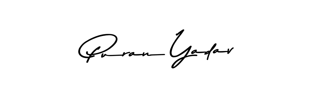 Asem Kandis PERSONAL USE is a professional signature style that is perfect for those who want to add a touch of class to their signature. It is also a great choice for those who want to make their signature more unique. Get Puran Yadav name to fancy signature for free. Puran Yadav signature style 9 images and pictures png