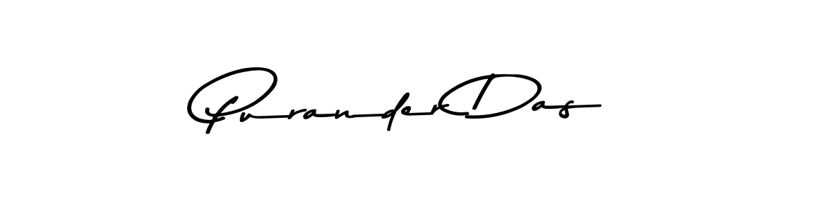 Purander Das stylish signature style. Best Handwritten Sign (Asem Kandis PERSONAL USE) for my name. Handwritten Signature Collection Ideas for my name Purander Das. Purander Das signature style 9 images and pictures png