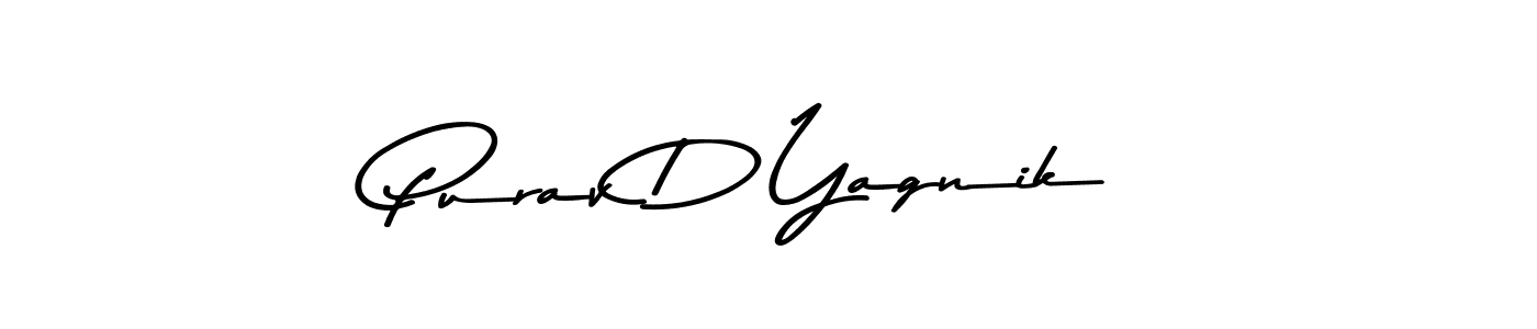 Similarly Asem Kandis PERSONAL USE is the best handwritten signature design. Signature creator online .You can use it as an online autograph creator for name Purav D Yagnik. Purav D Yagnik signature style 9 images and pictures png