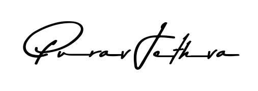A classic penmanship look for Purav Jethva. The Asem Kandis PERSONAL USE font brings timeless elegance and confidence to every signed document. Purav Jethva signature style 9 images and pictures png