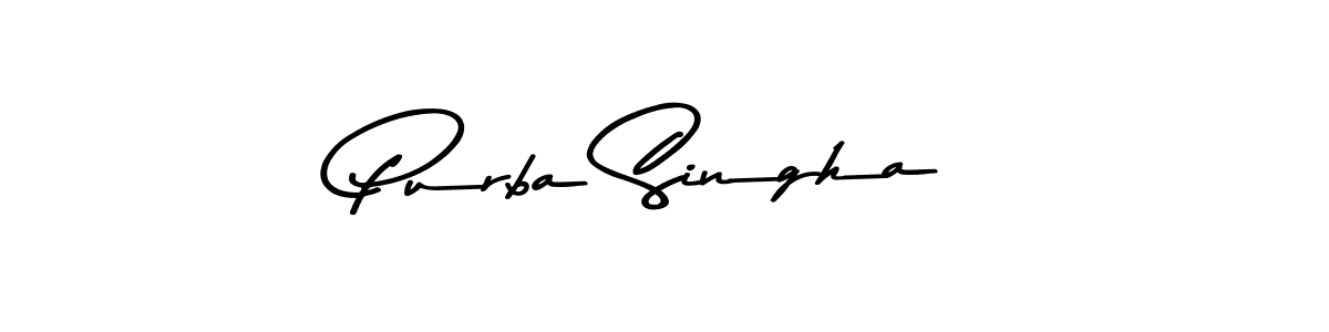 Purba Singha stylish signature style. Best Handwritten Sign (Asem Kandis PERSONAL USE) for my name. Handwritten Signature Collection Ideas for my name Purba Singha. Purba Singha signature style 9 images and pictures png