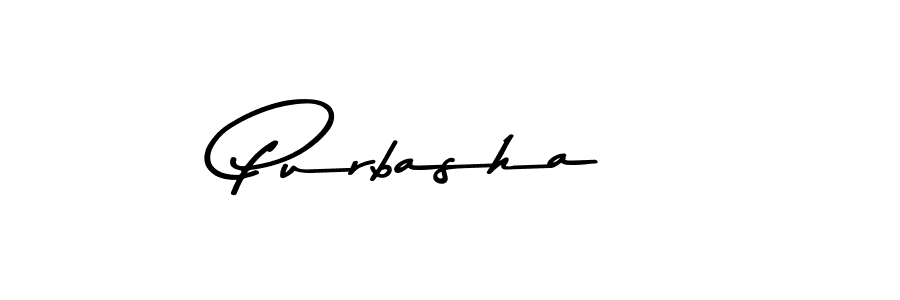 Similarly Asem Kandis PERSONAL USE is the best handwritten signature design. Signature creator online .You can use it as an online autograph creator for name Purbasha . Purbasha  signature style 9 images and pictures png