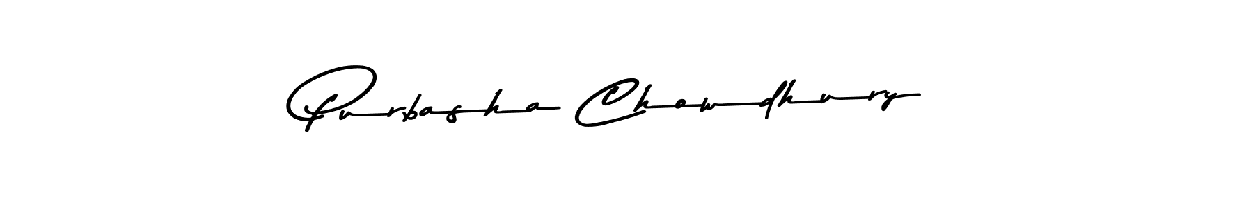 Create a beautiful signature design for name Purbasha Chowdhury. With this signature (Asem Kandis PERSONAL USE) fonts, you can make a handwritten signature for free. Purbasha Chowdhury signature style 9 images and pictures png