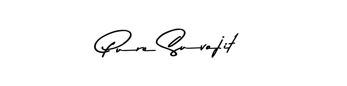 The best way (Asem Kandis PERSONAL USE) to make a short signature is to pick only two or three words in your name. The name Pure Suvojit include a total of six letters. For converting this name. Pure Suvojit signature style 9 images and pictures png