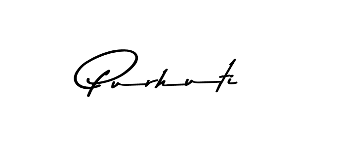 Purhuti stylish signature style. Best Handwritten Sign (Asem Kandis PERSONAL USE) for my name. Handwritten Signature Collection Ideas for my name Purhuti. Purhuti signature style 9 images and pictures png
