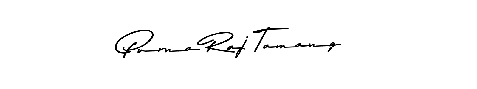 Use a signature maker to create a handwritten signature online. With this signature software, you can design (Asem Kandis PERSONAL USE) your own signature for name Purna Raj Tamang. Purna Raj Tamang signature style 9 images and pictures png
