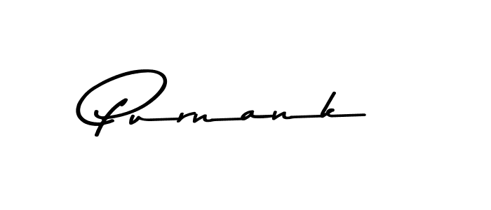 Similarly Asem Kandis PERSONAL USE is the best handwritten signature design. Signature creator online .You can use it as an online autograph creator for name Purnank. Purnank signature style 9 images and pictures png