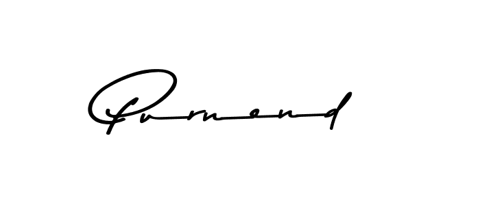 Also You can easily find your signature by using the search form. We will create Purnend name handwritten signature images for you free of cost using Asem Kandis PERSONAL USE sign style. Purnend signature style 9 images and pictures png